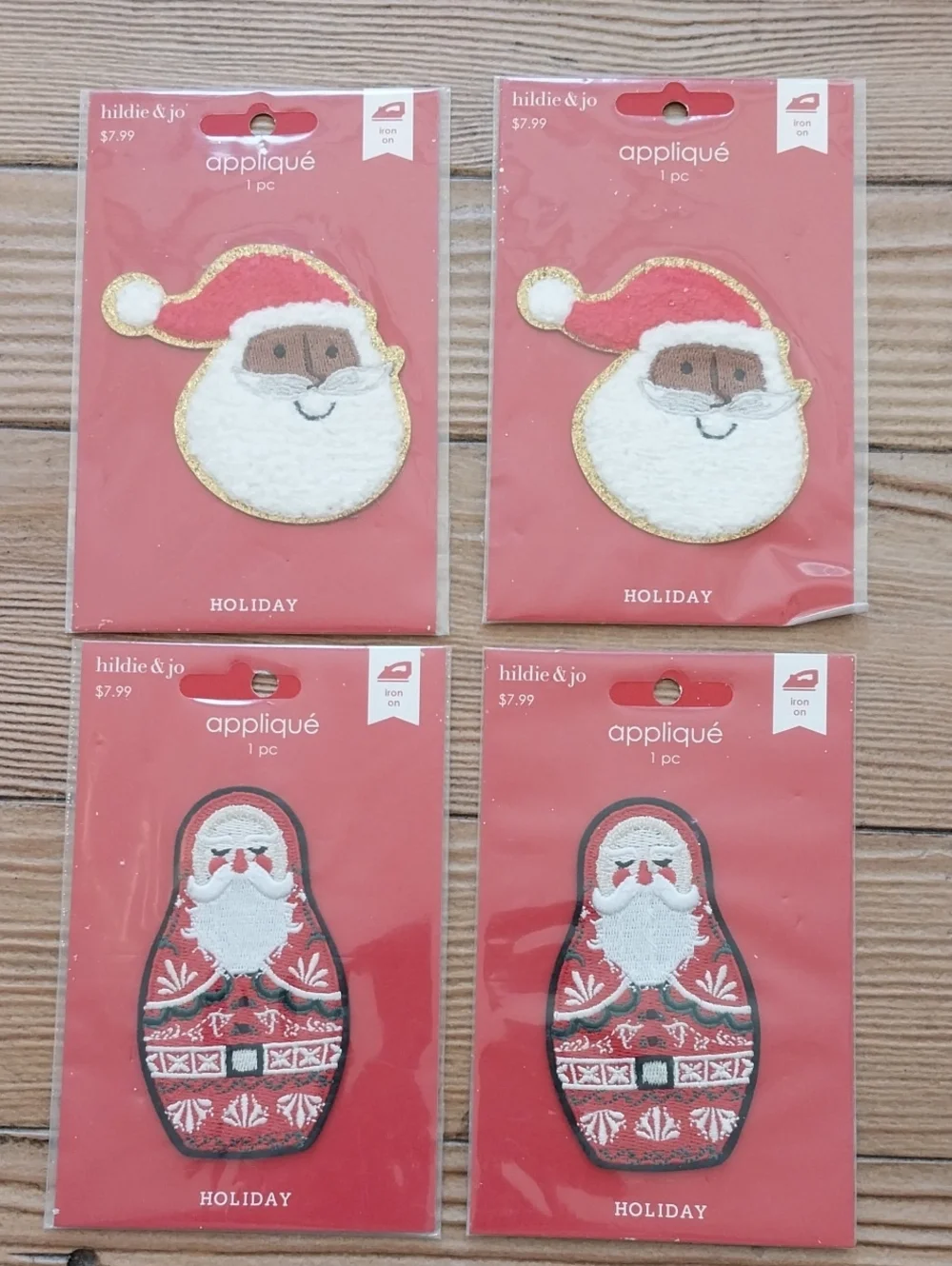 Bundle Of Appliqué Patches For Christmas